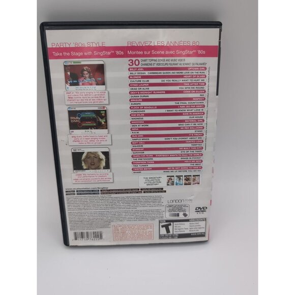 SingStar '80s (Sony PlayStation 2) PS2 Complete CIB - Picture 2 of 3